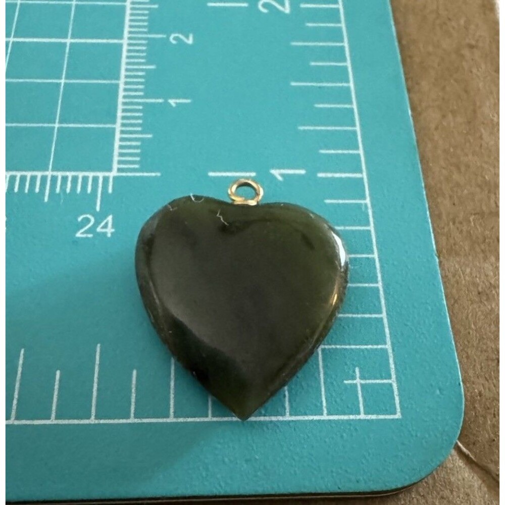 Green Jade Heart Shaped Pendant